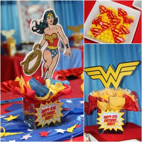 Awesome "Wonder Woman" Birthday Party! | Pizzazzerie