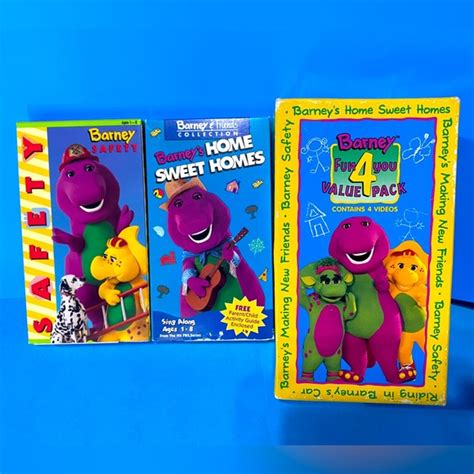 Barney Home Video | Toys | Barney Home Video Vtg 9s Barney Safety Home Sweet Homes Vhs Woriginal ...