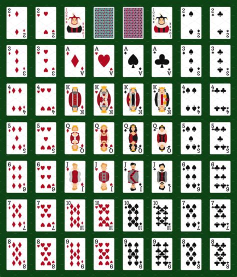 Poker cards vector set | Illustrations ~ Creative Market