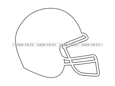 Football Helmet Outline