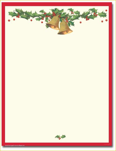 Free Christmas Stationery Templates Of Free Personalized Christmas Stationery ...