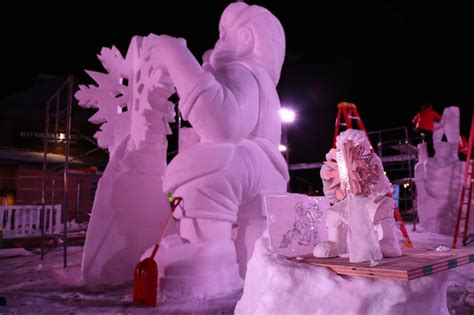 Watch artist create beautiful snow sculptures like these! | Snow ...