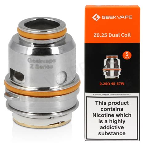 GEEK VAPE ZEUS Z Series Coil 0.25 ohm Pack Of 5 Atomizer Replacement ...