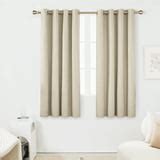 Deconovo 2 Panels 100% Blackout Curtains 54 inch Long, Total Blackout Burlap Curtain Drapes ...