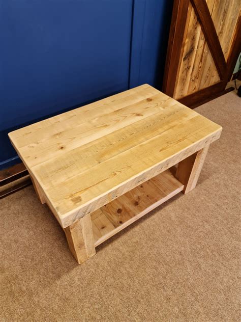 Buy rustic wood coffee table made from reclaimed timber