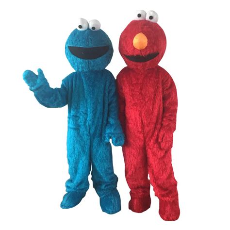 New Factory Direct Selling High Quality Long Fur Elmo Mascot Costume Character Costume Cartoon ...