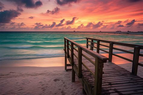 Sunrise over beach in Cancun , Generative AI. 30603297 Stock Photo at Vecteezy