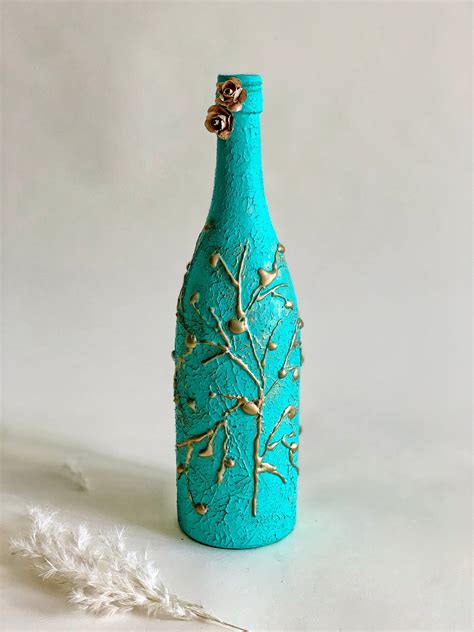 Decorated Wine Bottles.decoupage Bottles.altered Art.mixed Media Art ...