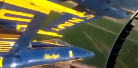 VIDEOS: Blue Angels Cockpit View Of Tight Diamond Formation Only 18 ...