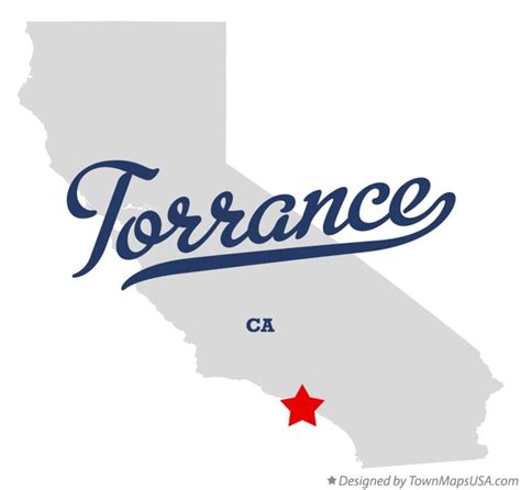 Map of Torrance, CA, California