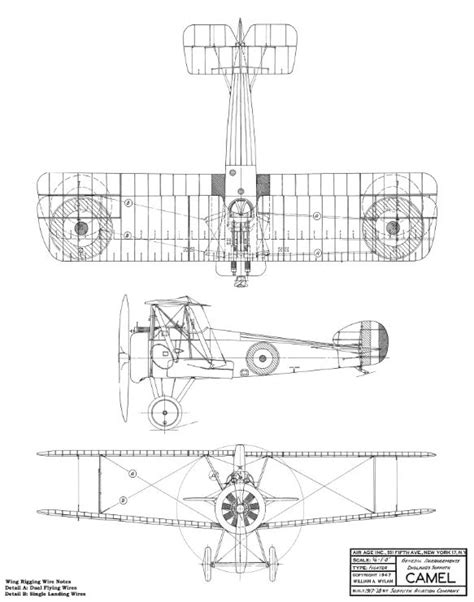 1 4 Scale Sopwith Camel Plans - Sopwith camel and pup blueprints ...