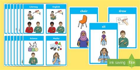 BSL Classroom Flashcards (teacher made)