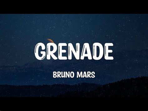 Grenade - Bruno Mars (Lyrics) - YouTube