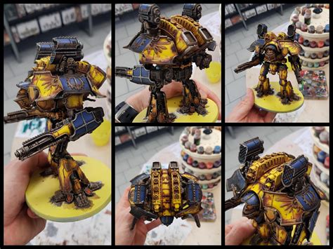 Warlord Titan I'm painting up for my FLGS (xpost-Warhammer40k) : r ...