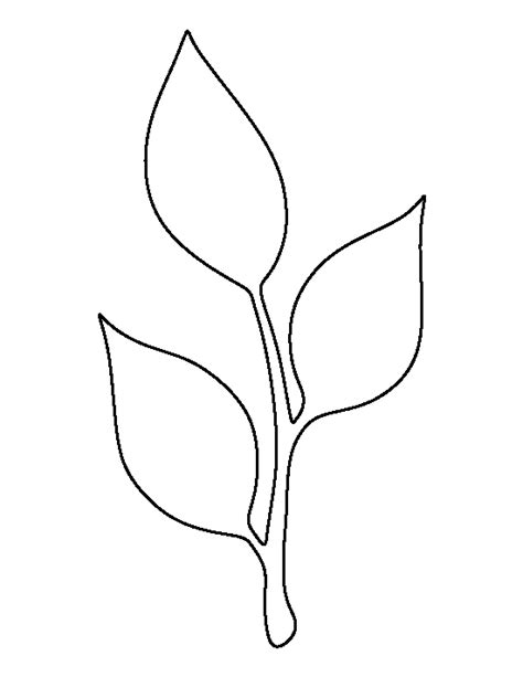 Printable Stem and Leaf Template