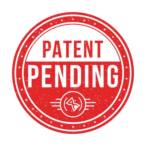 Patent Pending Badge, Rubber Stamp, Patented Pending Label, Pending Icon, Logo, Retro, Vintage ...