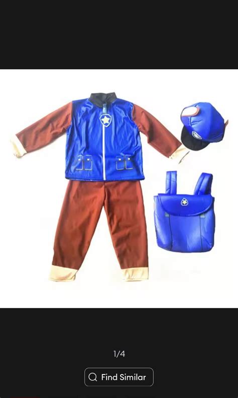 Paw Patrol Chase Costume, Babies & Kids, Babies & Kids Fashion on Carousell