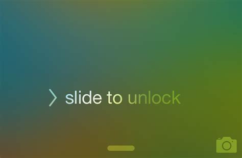 How to make "slide to unlock" appear immediately on the iPhone 5s