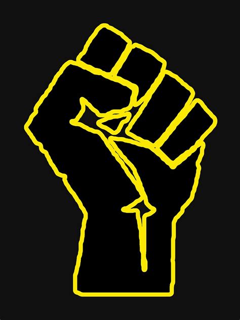 "BLM (Yellow)" T-shirt by mar-p | Redbubble