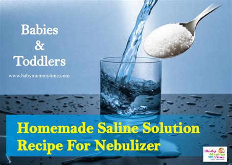 Homemade Saline Solution Recipe For Nebulizer: Babies & Toddlers - Babymommytime - Top Blogs on ...