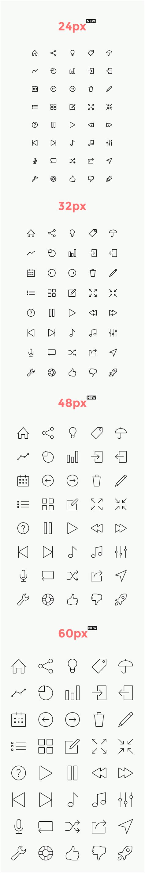 Simple Line Icons Set Vol.2 | GraphicBurger