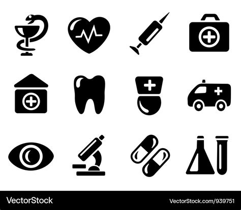 Medical icons Royalty Free Vector Image - VectorStock