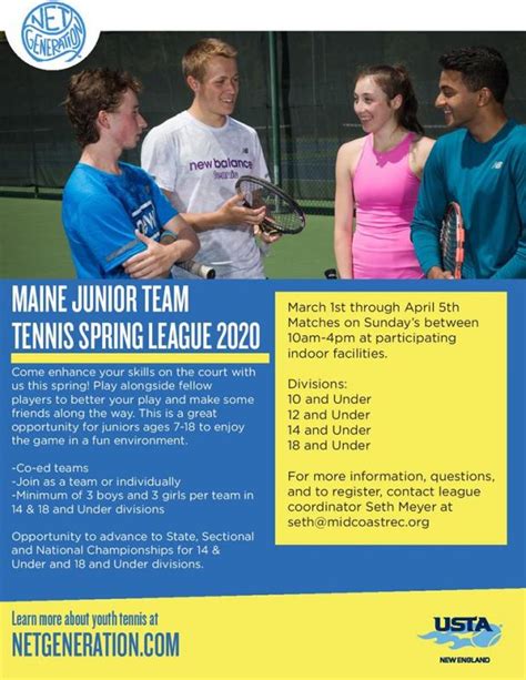 MRC seeks players to play in junior team tennis spring league | PenBay ...