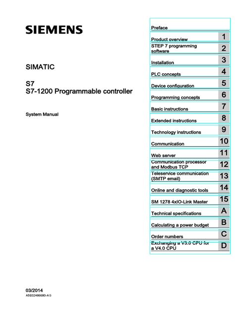 SIEMENS SIMATIC S7-1200 Programmable Controller - System Manual | PDF | Data Type | Pointer ...