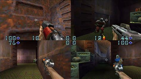 Quake 2 - PVP x 4 - 1 - Playstation 1 (PS1, PSX) - YouTube