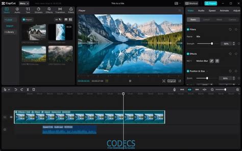 CODECS.COM: Screenshots for CapCut Video Editor 5.3.0