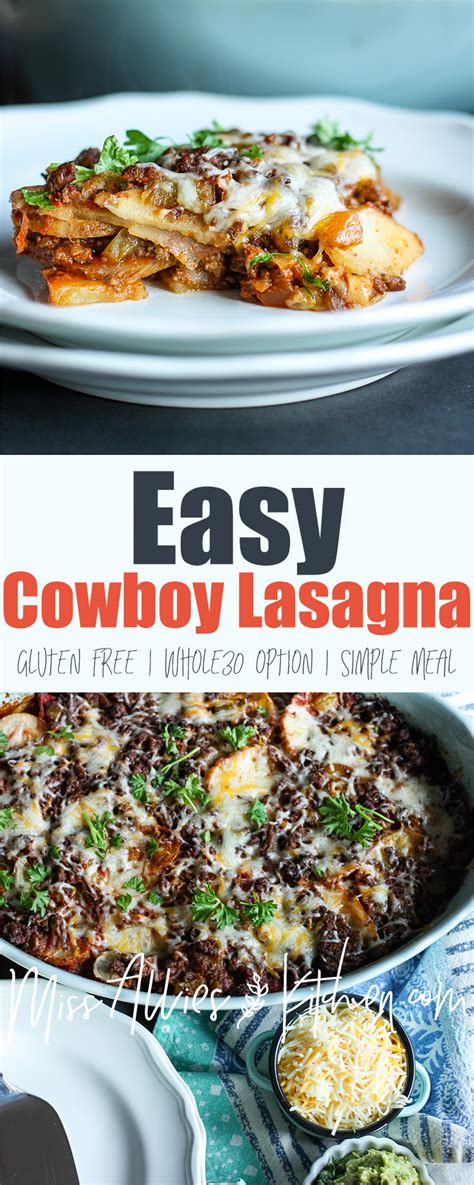 Cowboy Lasagna - Miss Allie's Kitchen