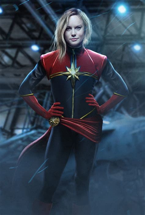 #CaptainMarvel: What Brie Larson Looks Like As Marvel's Female ...