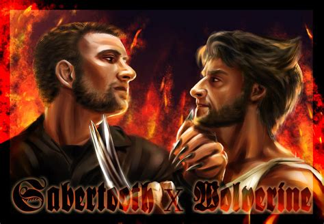 Sabertooth/Wolverine by kingbirdkathy on DeviantArt