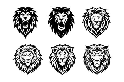 Premium Vector | A lion logo icons vector illustration