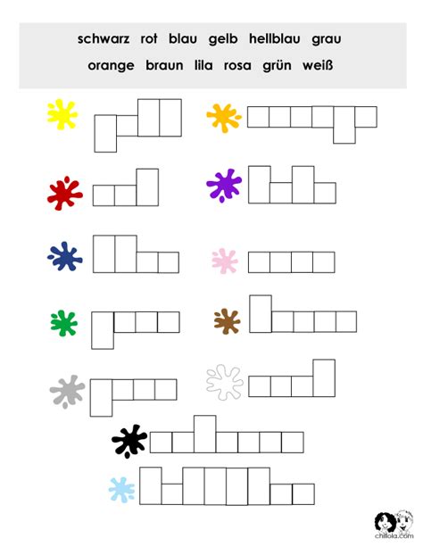 Worksheets German - Colors 2 | Learn german, German language, Learning german worksheets