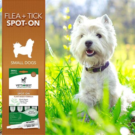 Vet's Best Flea & Tick Spot-on Drops Topical Treatment for Dogs, Small (Under 15 lbs) - Chewy.com