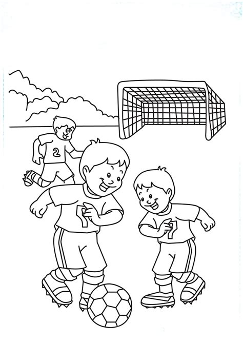 Imagen De Niños Jugando Futbol Para Colorear - stoneevent.blogspot.com