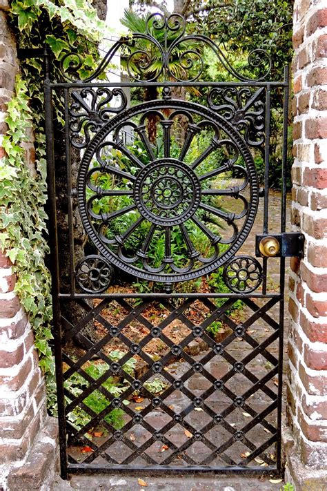 Garden Gate in Charleston, SC #gardengates | Iron garden gates, Garden gates, Garden doors