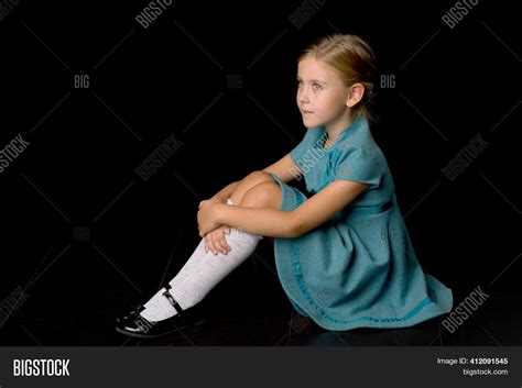 Cute Girl Sitting On Image & Photo (Free Trial) | Bigstock