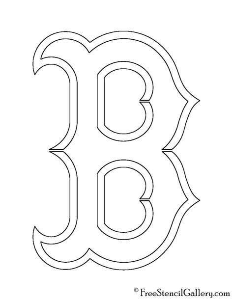 MLB - Boston Red Sox Logo Stencil | Free Stencil Gallery