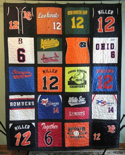 A quilt made from old little league jerseys : r/baseball