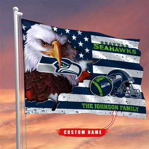 Seattle Seahawks-Flag-Custom Name – Anz3dgift.com