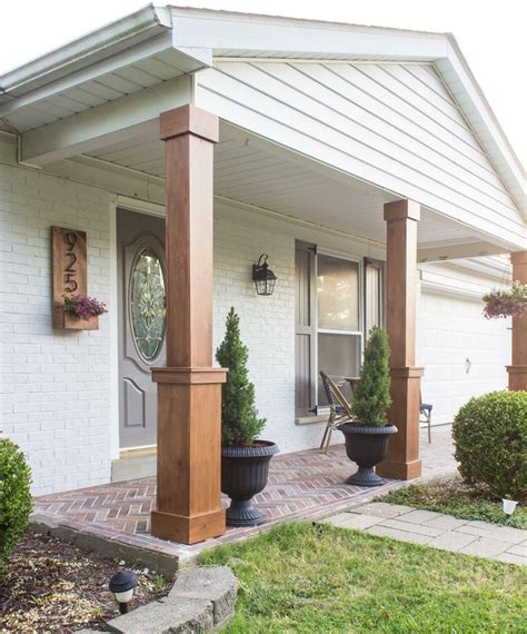 DIY Craftsman Style Porch Columns - Shades of Blue Interiors ...