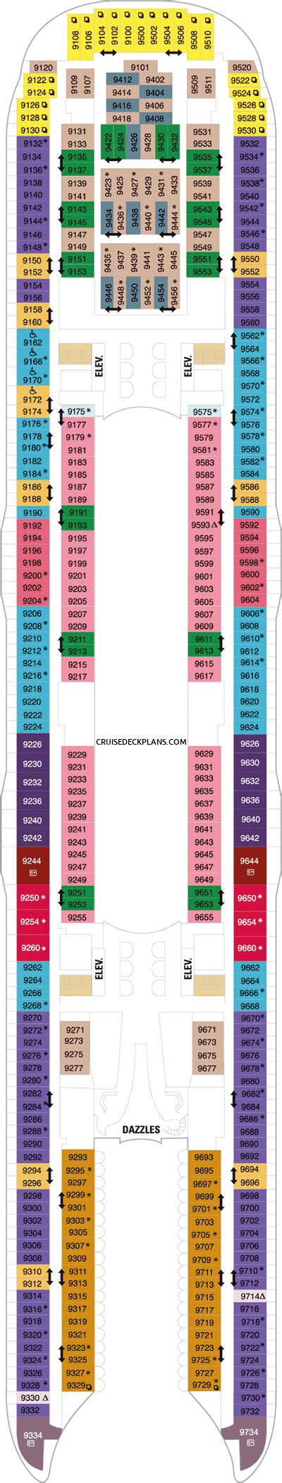 Symphony of the Seas Deck 9 Deck Plan Tour