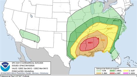 Potential for severe weather, tornadoes Easter Sunday in Mississippi