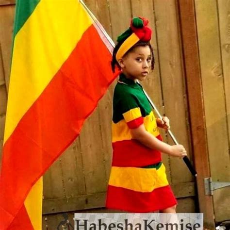 Golden Lij Ethiopian Traditional Dress Kids-7 - Habesha Kemise