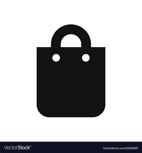 Shopping bag icon Royalty Free Vector Image - VectorStock