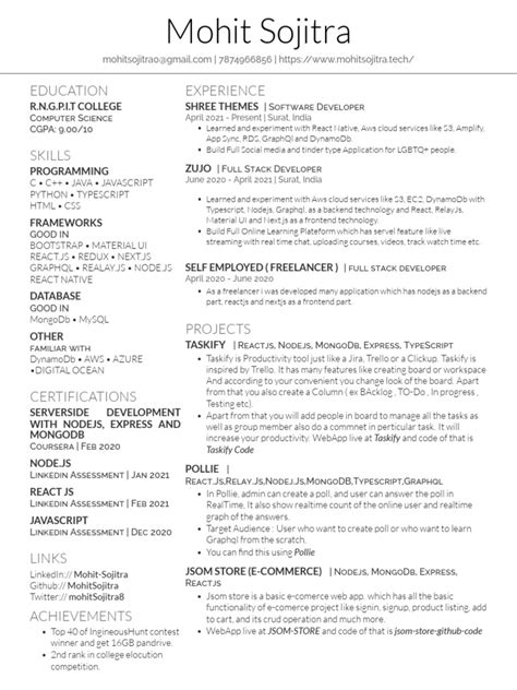 Mohit SDE Resume.30a6c015 | PDF | Web 2.0 | Computing