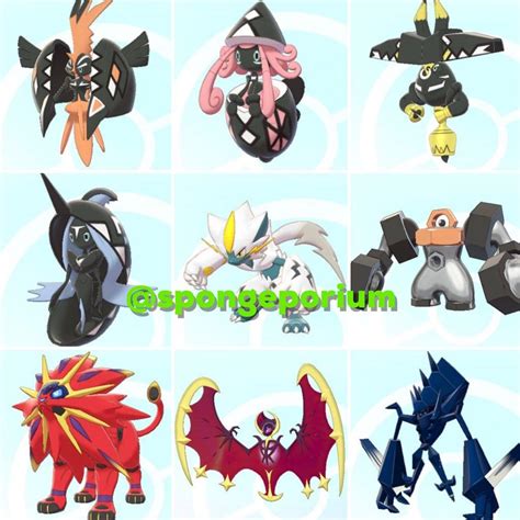 Shiny Alola Legendary & Mythical Pokemon (Pokemon Sword & Shield), Video Gaming, Gaming ...