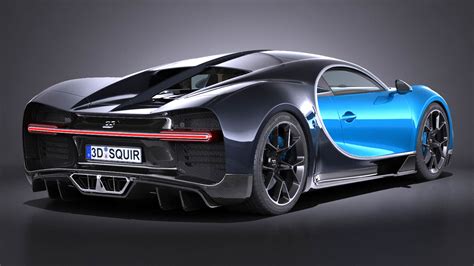 3d model of bugatti chiron 2017